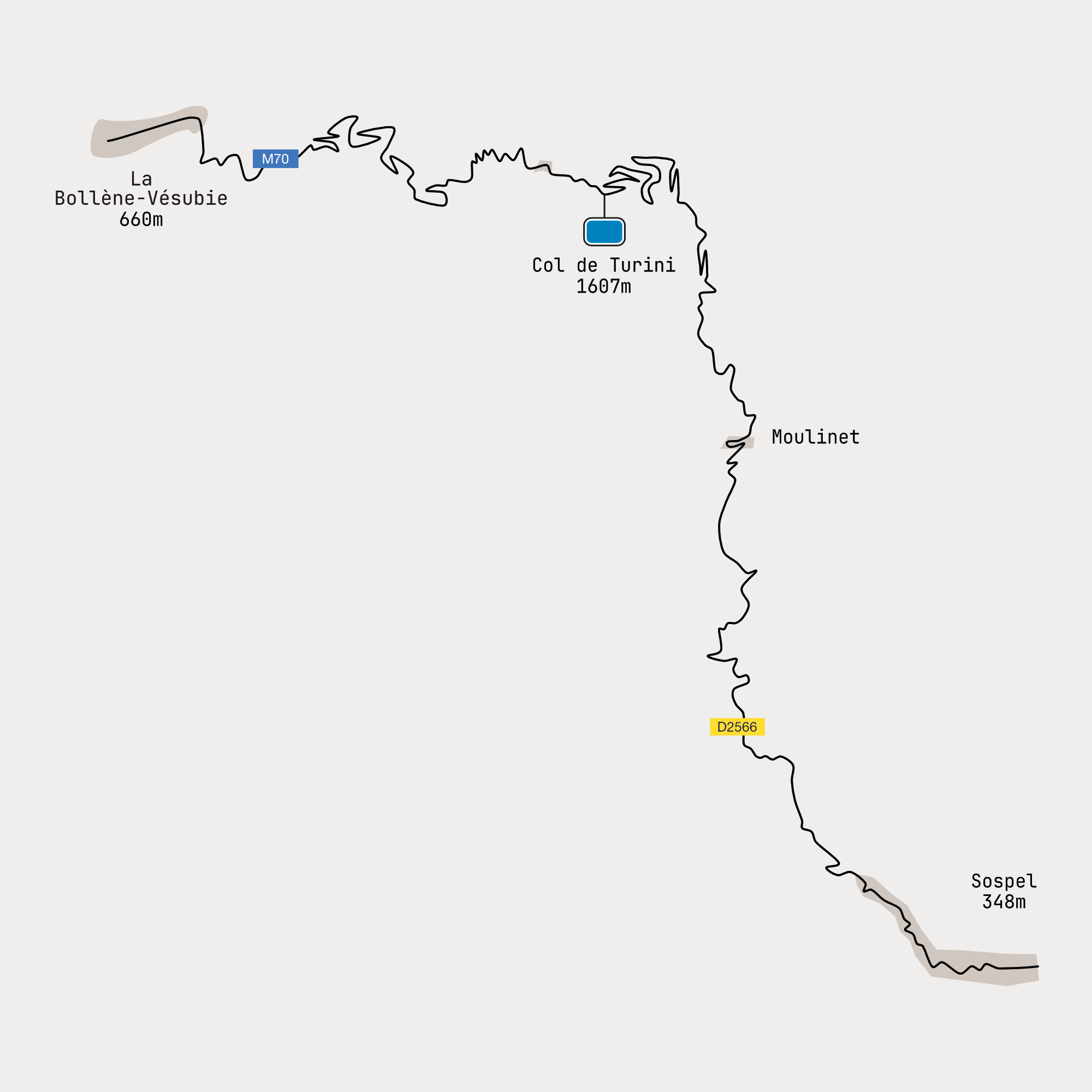 Col de Turini Map