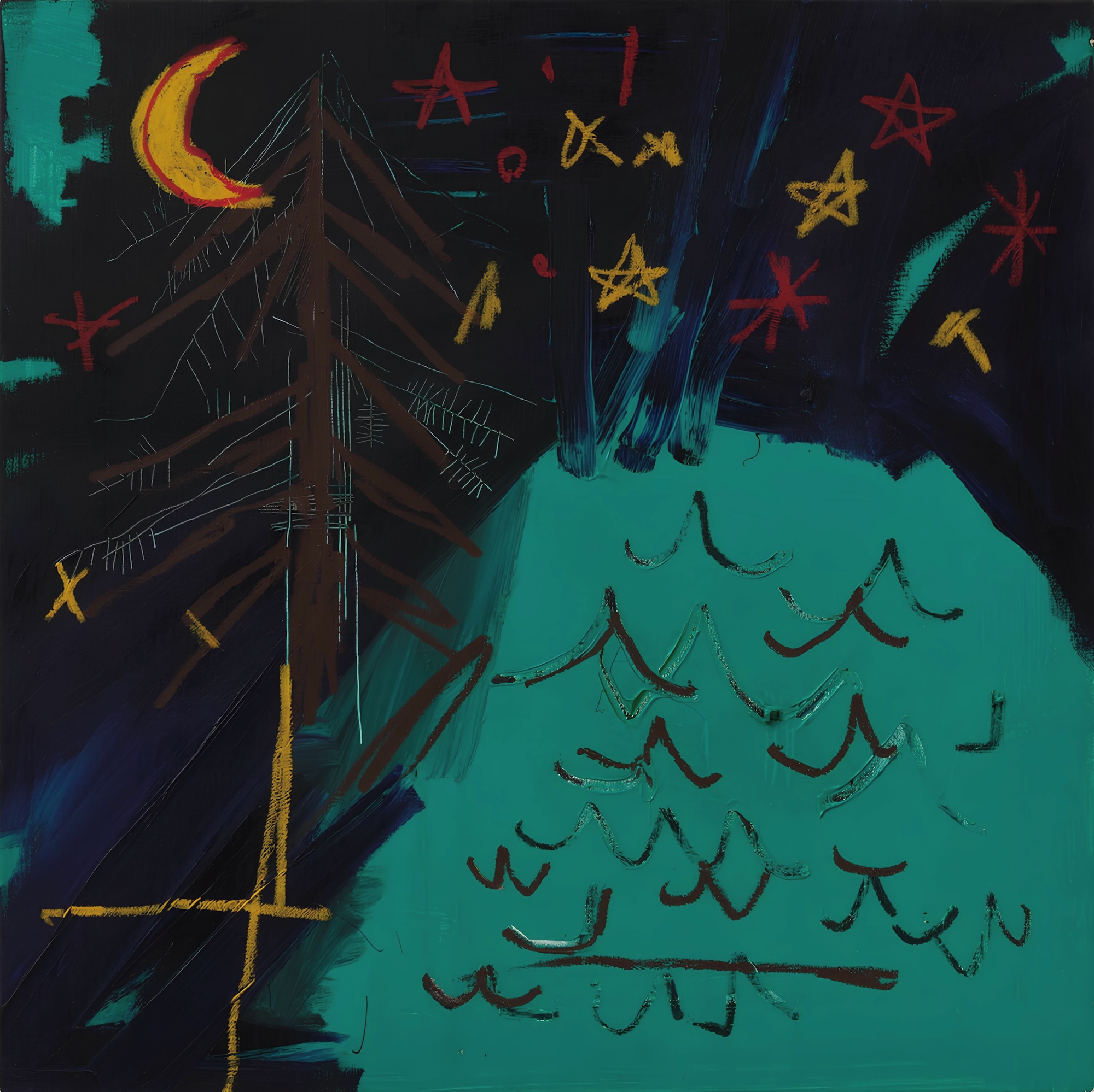 St Moritzsee by Jean-Michel Basquiat