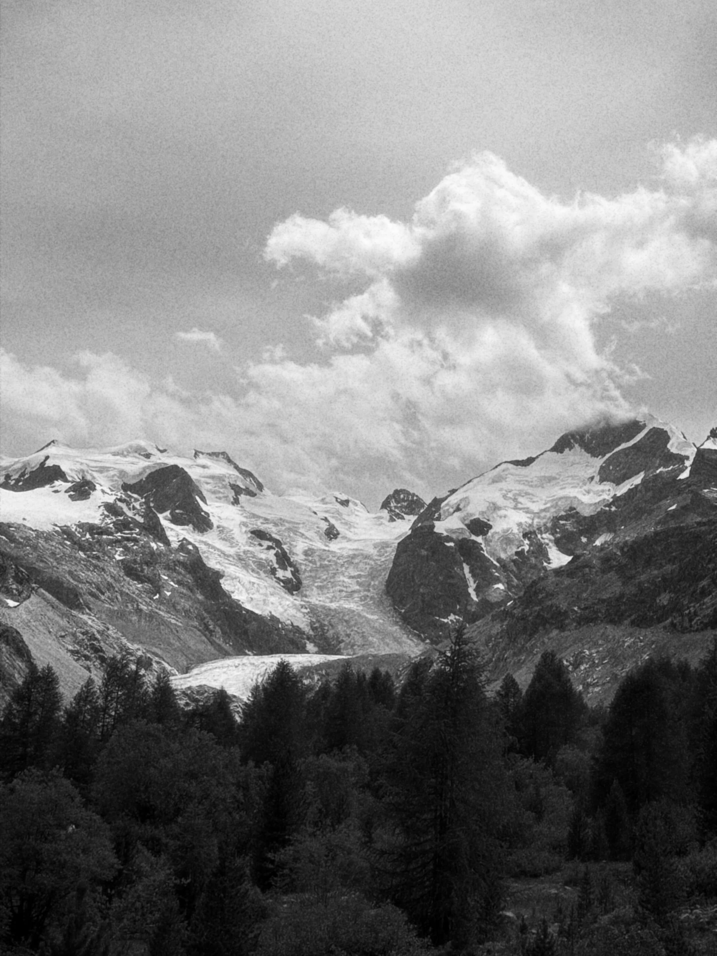 Morteratsch Glacier photographed using Leica LUX: F3.5 / ISO 64 / LEICA I MODEL A 50MM