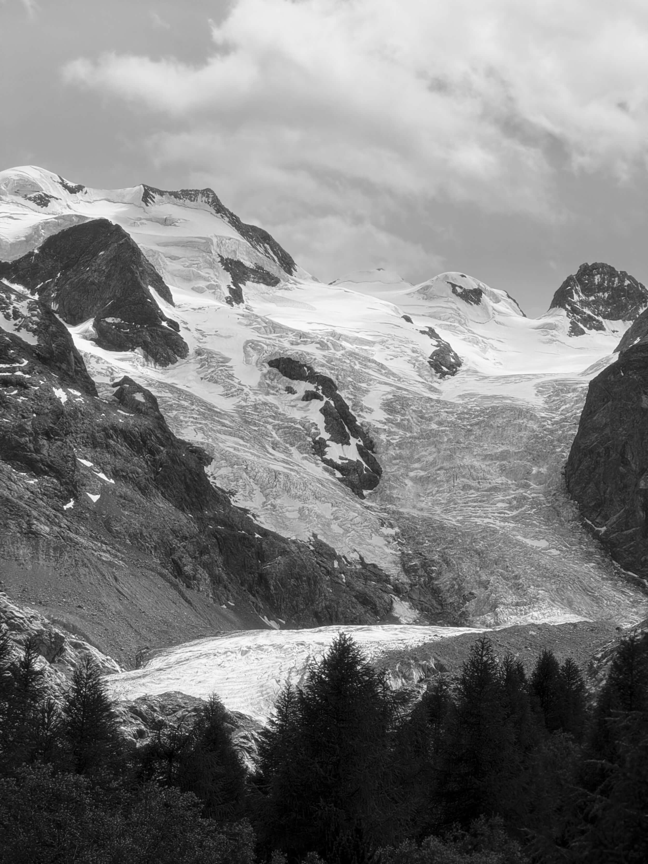 Morteratsch Glacier photographed using Leica LUX: F2 / ISO 50 / I-SUMMICRON 120MM