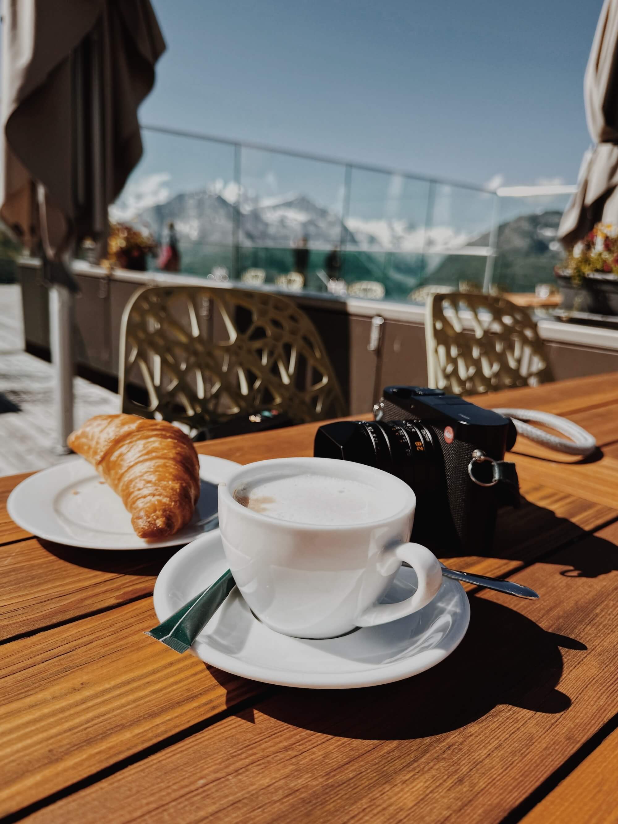 Coffee and Leica at Muottas Muragl