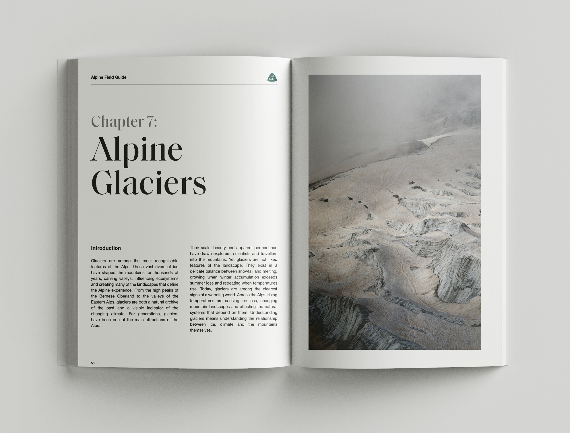 Inside pages from the Alpine Field Guide